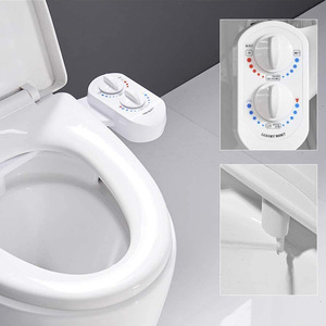 Accesorio de bidé de doble control de ABS de alta calidad con boquillas retráctiles, mezcla de agua fría y caliente, instalación DIY para inodoros estándar - Product Image 5