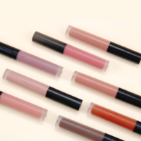 Nouvel arrivage OEM de brillant à lèvres personnalisé de haute qualité, vente en gros de rouge à lèvres liquide en velours, maquillage cosmétique de marque privée mat clair minéral