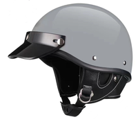 Casque de moto demi-Face équivalent au casque Vega double miroirs avec visière intérieure