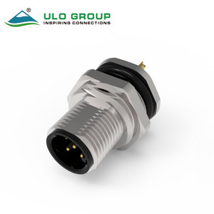 Conector de Plástico M12 de 4 Pines y 3 Pines, Conector Circular Moldeado Personalizado, Cable M8 Impermeable IP67 - Product Image 1