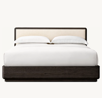 Neues Design Modern Classic Home Massivholz Schlafzimmer möbel Stoff Panel Bett
