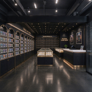 <b>Vintage</b> High End Game Store TCG Shop Decoration Custom Trading Card <b>Display</b> Case Game Trading Card Shop <b>Display</b> Wall <b>Cabinet</b> - Product Image 2