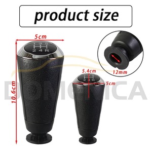 Chevrolet Aveo Sonic T300 1.4L 12-17 Shift <b>Knob</b> Leather 5-Speed Ergonomic <b>Gear</b> <b>Knob</b> - Product Image 4