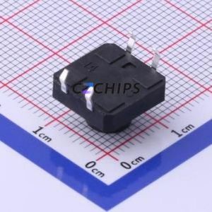 TS-1003-BR07516 Tactile Switch Through hole-4P,12x12mm Switch Single Pole Single Throw Round Button 1.6N Through Hole - Product Image 2