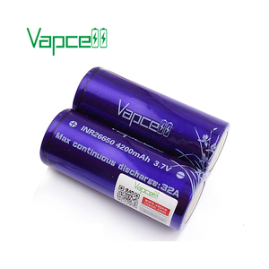 Vapcell-batterie lithium rechargeable, 26650, 26650 mah, 32a, 4200, contrôlée par mooch, 26650 - Product Image 2