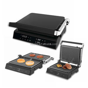 Aifa Digital 4-Slice Offre Spéciale <span class=keywords><strong>XXL</strong></span> Plaque de cuisson détachable Panneau de gaufres numériques Gril de contact Presse à panini Machine à panini - Product Image 1