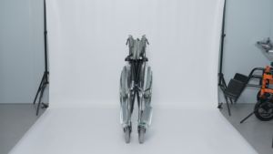 Silla de ruedas manual plegable para discapacitados, scooter para ancianos con respaldo, equipo de rehabilitación. - Product Image 3