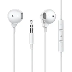 Super September High Quality Wired Earphones 3.5mm Wired Headphone With Mic