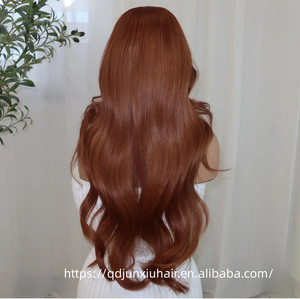 HD Lace Human <strong>Hair</strong> Wig for Women Wavy Ginger Copper <strong>Hair</strong> Hand-Tied Invisible Knots Natural Scalp Look Clip for Thinning <strong>Hair</strong> - Product Image 5