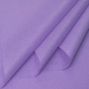 กระดาษห่อของขวัญสีม่วงด้าน ขนาด 50*70 ซม. น้ำหนัก 17 กรัม ผลิตโดยโรงงาน รับผลิตตามสั่ง พิมพ์โลโก้ได้ สำหรับห่อช่อดอกไม้ - Product Image 1