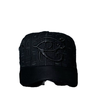 หมวกเบสบอลปักมือ 5 แผง ผ้าฝ้าย 100% ปีกโค้ง สำหรับทุกเพศ - Product Image 1