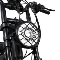 Livraison Rapide Vélo Électrique Fat Bike en Acier 20 Pouces Style Cyclomoteur Batterie Lithium 250W 25km/h Longue Portée 7 Vitesses Hydraulique