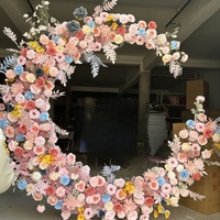 Décoration de toile de fond de mariage, arche de roses en soie, fond de cérémonie pour photomaton, accessoires de photographie pour événements et fêtes DIY, décor 2026