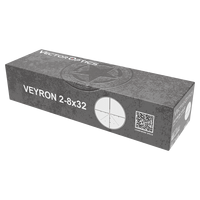 Lunette de chasse compacte et légère Vector Optics Veyron 2-8x32IR tactique en aluminium, monocylindre de 30 mm, entièrement multicouche