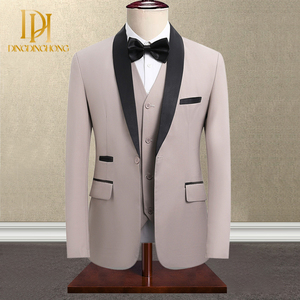 Vestido de novia ajustado para hombre de gama alta Traje formal para <span class=keywords><strong>novio</strong></span> Traje informal de negocios - Product Image 1
