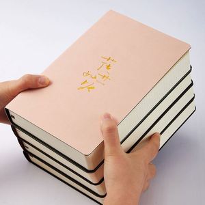 Factory Office School A5 A6 Soft Cover PU Leather Custom <b>Lined</b> Thick Journal Long Time Use <b>Notebook</b> - Product Image 2