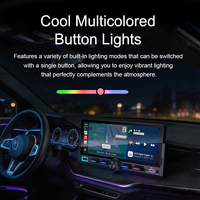 Autoradio SEMAITU 6,8 pouces 1,5 Din avec Carplay sans fil et Android Auto Lecteur MP5 pour voiture Prise en charge du Bluetooth 5.1/FM/AM/Écran IPS