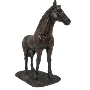 Özelleştirilmiş reçine çevre dostu ev dekoratif ayakta at heykel - Product Image 3