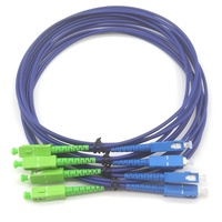 Puente personalizado de fibra óptica monomodo Simplex 9/125 Cable de conexión de fibra óptica blindado LC SC ST FC Conector de fibra