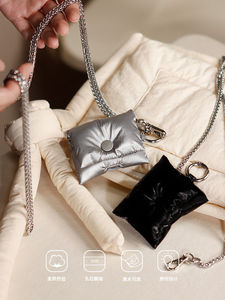 Cadena Plateada Original para Estuche de <span class=keywords><strong>AirPods</strong></span> Pro 2, Funda Acolchada para Auriculares Inalámbricos Apple 4/3 con Correa Cruzada, Almacenamiento Moderno - Product Image 6