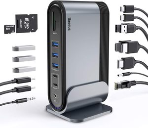 Многопортовая док-станция USB-C 17-в-<span class=keywords><strong>1</strong></span> с HDMI и LAN для ноутбуков и настольных компьютеров - Product Image 1