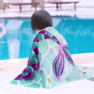 Toalla de playa de microfibra con estampado de dinosaurios, toalla de playa compacta, extragrande, sin arena, súper absorbente, suave, YH-STJ - Product Image 3