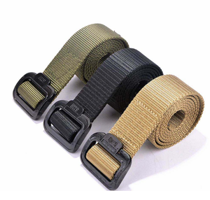 เข็มขัดผ้าแคนวาสสำหรับฝึกอบรมนักเรียน รุ่น HB9298 พร้อมห่วงพลาสติกแบบ D ปรับความยาวได้สำหรับผู้ชาย - Product Image 1