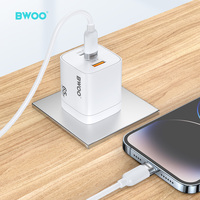 BWOO OEM ODM TPE PD 27W kabel pengisian daya Cepat tipe-c ke L kabel telepon Data transmisi kecepatan tinggi untuk Iphone