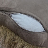 Coussin de sol de luxe doux et confortable, décoration de la maison, garniture d'oreiller en fourrure d'agneau, oreillers en fourrure mongole douce