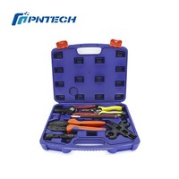 Alat Crimping Tenaga Surya PNTECH C4K-S, Kit Pemasangan Alat Tenaga Surya, Set Alat Crimping Hidrolik, Ferramentas