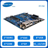 8845HS PRO 2 Lan 4 DP DDR5 12V 19V Motherboard industri kompak opsional AMD Ryzen papan ITX Mini tipis