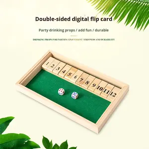 <span class=keywords><strong>Jeu</strong></span> <span class=keywords><strong>de</strong></span> société éducatif en bois pour enfants aides pédagogiques blocs <span class=keywords><strong>de</strong></span> construction cartes à rabat à quatre faces <span class=keywords><strong>jeu</strong></span> à boire interactif - Product Image 3