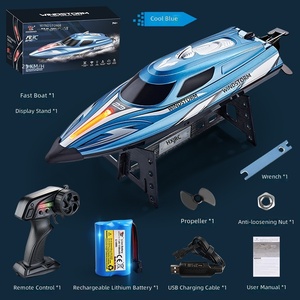 Yacht ad Alta Velocità con Capovolgimento a un Tasto, Luci LED Colorate, Impermeabile, Anti-Collisione, Barca Giocattolo Telecomandata per l'Estate - Product Image 5