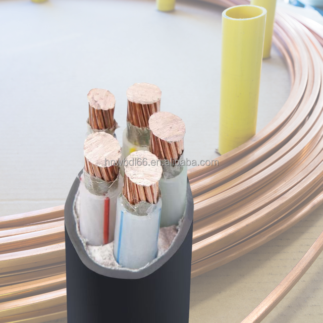 4*185mm+1*95mm Copper Core WDZ-YJY LSZH Fire Resistance Cable 0.6/1kV Fire-Rated Power Cable for Construction & Mining IP68