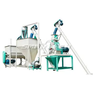 20t/h Feed Pellet Mill Machine Production Line For Cattle Poultry Animal Feedstuff Pellet Feed With Ce Certification
