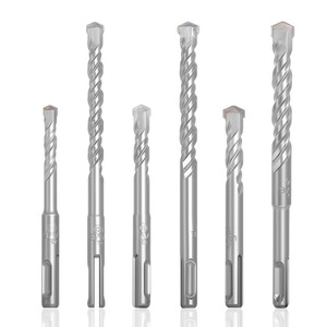 LAVIE <b>Masonry</b> <b>Drill</b> <b>Bits</b> <b>Set</b> Round Shank Spiral For Concrete And Brick Wall Drilling - Product Image 4