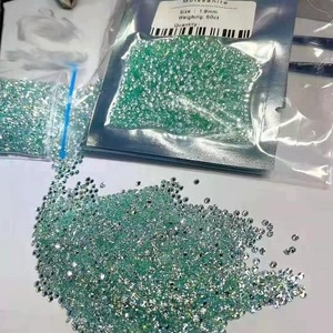 Vert foncé 0.8-3mm Moissanite petits diamants ronds en vrac pour hommes croix Bracelet pierres précieuses bijoux - Product Image 4