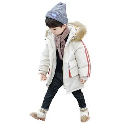 New Design Toddler Baby Autumn Winter Boys Girls In Long Thickening Down Cotton-padded Jacket