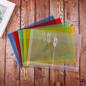 Pochettes à Boutons en PP Format A4, Fermeture à Cordon, Élargissement de 1-1/4 po, Enveloppes en Plastique Transparent pour Usage Domestique et Professionnel - Product Image 6