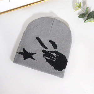 Berretto con Logo personalizzato Unisex in acrilico lavorato a maglia berretto da sci sportivo invernale con berretto da sci Merino Jacquard - Product Image 5