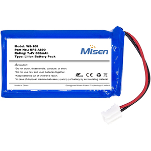 Bán buôn Misen WS-108 thay thế 7.4V 600mAh pin lithium ion cho hệ thống báo động Chuango - Product Image 3