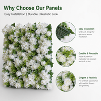 Seidenrosen-Kunstblumenwand-Panel mit Netzrückseite für Hochzeits-Hintergrund, Fotobox, Event-DIY, Blumenwand-Dekoration
