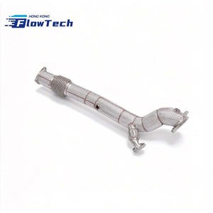 Tubo de Escape de Alto Rendimiento FlowTech SS304 con Acabado Espejo de 1.5 mm de Espesor (Tubo Recto) con Protección Térmica para GK5 1.5L L15B - Product Image 1