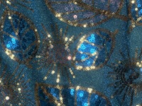 Tissu tissé de broderie de paillettes bleu paon Offre Spéciale avec le transparent métallique pour des accessoires de mariage-OEM robe Textile