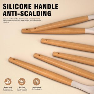 Ustensiles de cuisine en silicone, ensemble d'ustensiles de cuisine résistants à la chaleur, gadgets de cuisine avec logo personnalisé - Product Image 4