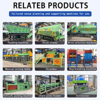 Ligne de production automatique de tri des déchets MSW, usine de recyclage des déchets solides municipaux, machine de séparation des déchets papier, plastique, métal