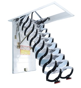 Escalera Eléctrica Plegable para Ático, Escalera Telescópica de Aluminio, Escalera Plegable para Ático, Color Personalizado, Servicio de Garantía - Product Image 2
