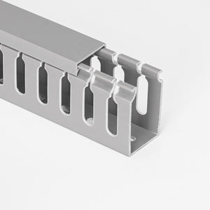 Canalización eléctrica de <span class=keywords><strong>PVC</strong></span> ranurada, 50X35mm, canal de Cable ignífugo, ocultación para RED, organizador de cables de datos, conducto de cableado de <span class=keywords><strong>Pvc</strong></span> - Product Image 2