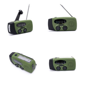 Al Aire Libre de manivela Solar Radio IPX3 Altavoz inalámbrico a prueba de agua Reproductor de música multifuncional Radio FM portátil para el hogar - Product Image 4