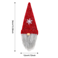 Weihnachtliche Weinflaschenhüllen Gesichtslose Plüsch-Gnom-Flaschendekorationen Festliche Tischdekoration für Weihnachten